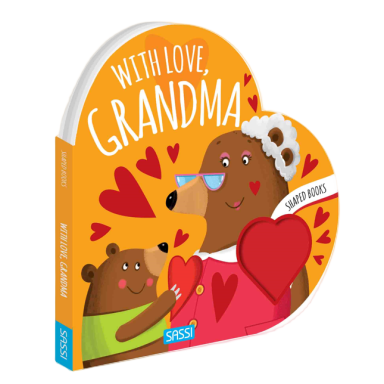 Shaped Board Book - With Love, Grandma