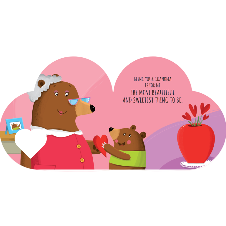 Shaped Board Book - With Love, Grandma
